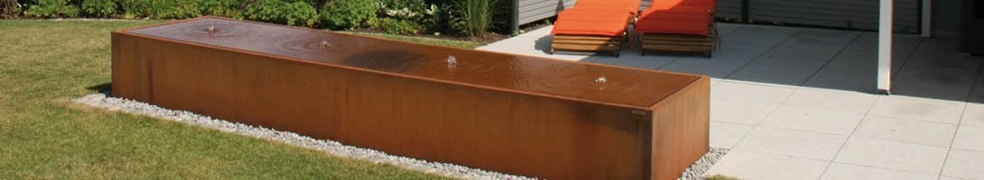Stół wodny z cortenu - idealny wybór do Twojego ogrodu